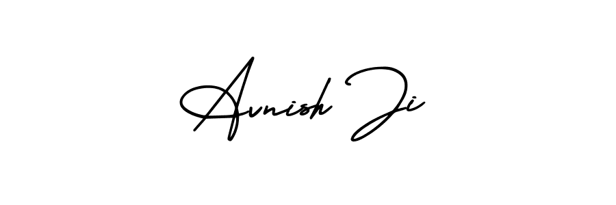 Also we have Avnish Ji name is the best signature style. Create professional handwritten signature collection using AmerikaSignatureDemo-Regular autograph style. Avnish Ji signature style 3 images and pictures png