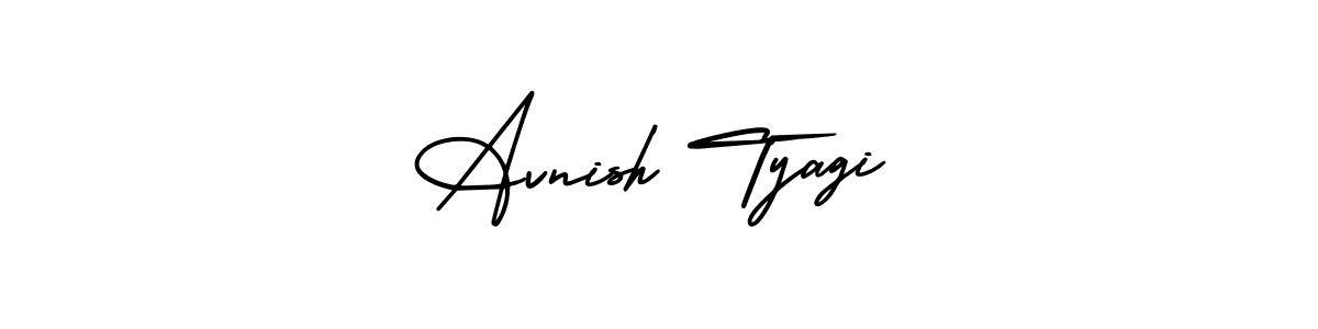 Use a signature maker to create a handwritten signature online. With this signature software, you can design (AmerikaSignatureDemo-Regular) your own signature for name Avnish Tyagi. Avnish Tyagi signature style 3 images and pictures png