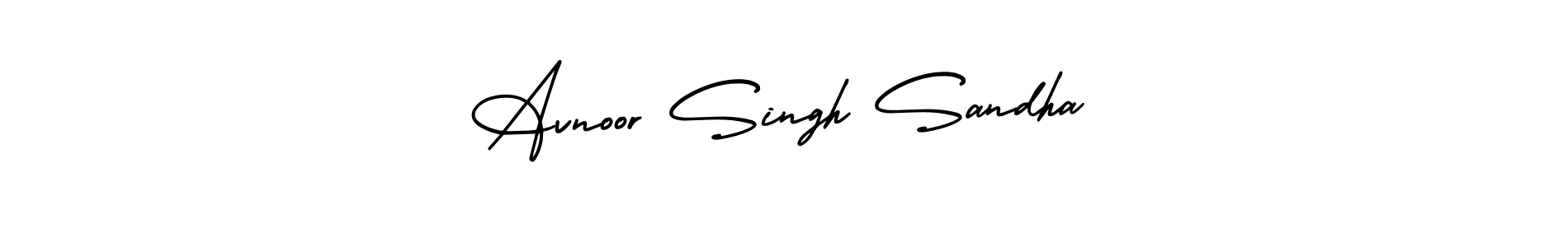 Avnoor Singh Sandha stylish signature style. Best Handwritten Sign (AmerikaSignatureDemo-Regular) for my name. Handwritten Signature Collection Ideas for my name Avnoor Singh Sandha. Avnoor Singh Sandha signature style 3 images and pictures png