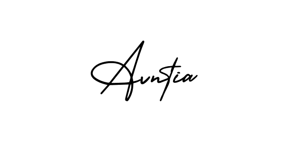 Avntia stylish signature style. Best Handwritten Sign (AmerikaSignatureDemo-Regular) for my name. Handwritten Signature Collection Ideas for my name Avntia. Avntia signature style 3 images and pictures png