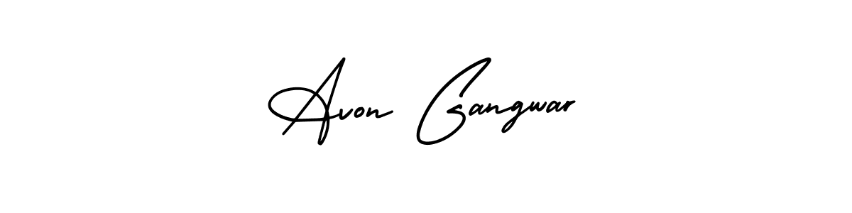 Also we have Avon Gangwar name is the best signature style. Create professional handwritten signature collection using AmerikaSignatureDemo-Regular autograph style. Avon Gangwar signature style 3 images and pictures png