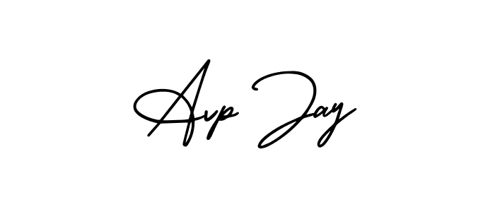 Use a signature maker to create a handwritten signature online. With this signature software, you can design (AmerikaSignatureDemo-Regular) your own signature for name Avp Jay. Avp Jay signature style 3 images and pictures png
