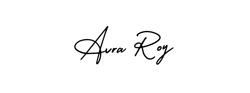 The best way (AmerikaSignatureDemo-Regular) to make a short signature is to pick only two or three words in your name. The name Avra Roy include a total of six letters. For converting this name. Avra Roy signature style 3 images and pictures png