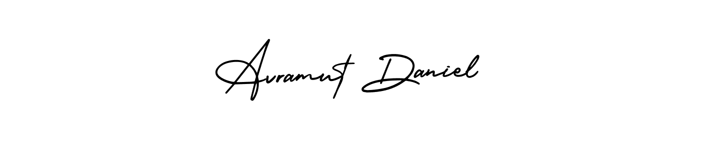 Best and Professional Signature Style for Avramut Daniel. AmerikaSignatureDemo-Regular Best Signature Style Collection. Avramut Daniel signature style 3 images and pictures png