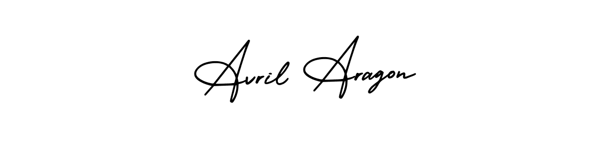 Design your own signature with our free online signature maker. With this signature software, you can create a handwritten (AmerikaSignatureDemo-Regular) signature for name Avril Aragon. Avril Aragon signature style 3 images and pictures png