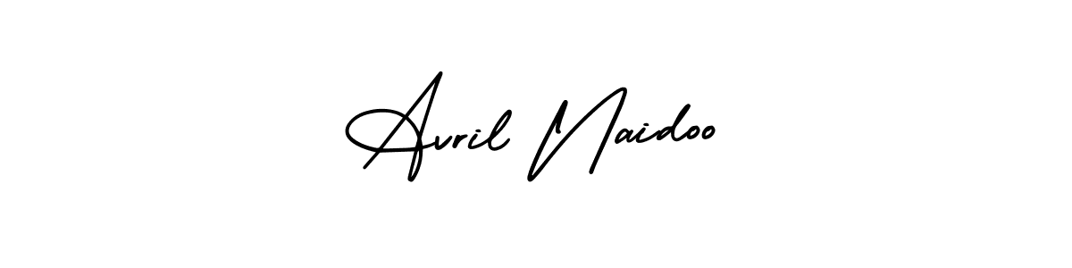 Create a beautiful signature design for name Avril Naidoo. With this signature (AmerikaSignatureDemo-Regular) fonts, you can make a handwritten signature for free. Avril Naidoo signature style 3 images and pictures png
