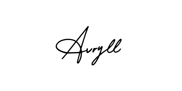 Similarly AmerikaSignatureDemo-Regular is the best handwritten signature design. Signature creator online .You can use it as an online autograph creator for name Avryll. Avryll signature style 3 images and pictures png