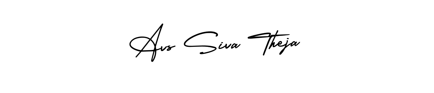 Also we have Avs Siva Theja name is the best signature style. Create professional handwritten signature collection using AmerikaSignatureDemo-Regular autograph style. Avs Siva Theja signature style 3 images and pictures png