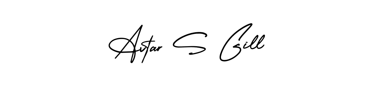 Create a beautiful signature design for name Avtar S Gill. With this signature (AmerikaSignatureDemo-Regular) fonts, you can make a handwritten signature for free. Avtar S Gill signature style 3 images and pictures png