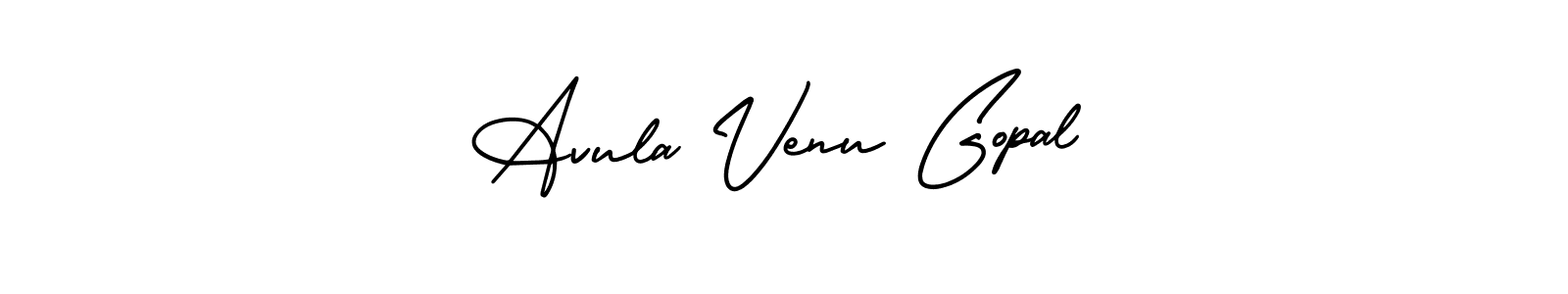 Make a beautiful signature design for name Avula Venu Gopal. With this signature (AmerikaSignatureDemo-Regular) style, you can create a handwritten signature for free. Avula Venu Gopal signature style 3 images and pictures png