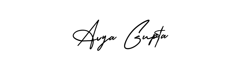 It looks lik you need a new signature style for name Avya Gupta. Design unique handwritten (AmerikaSignatureDemo-Regular) signature with our free signature maker in just a few clicks. Avya Gupta signature style 3 images and pictures png