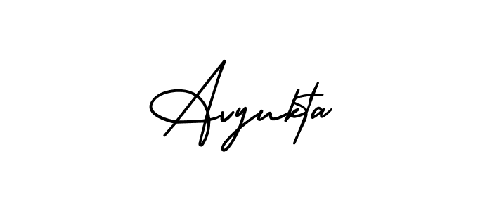 Avyukta stylish signature style. Best Handwritten Sign (AmerikaSignatureDemo-Regular) for my name. Handwritten Signature Collection Ideas for my name Avyukta. Avyukta signature style 3 images and pictures png