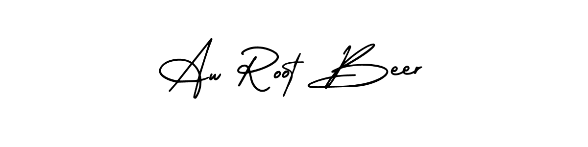 Create a beautiful signature design for name Aw Root Beer. With this signature (AmerikaSignatureDemo-Regular) fonts, you can make a handwritten signature for free. Aw Root Beer signature style 3 images and pictures png