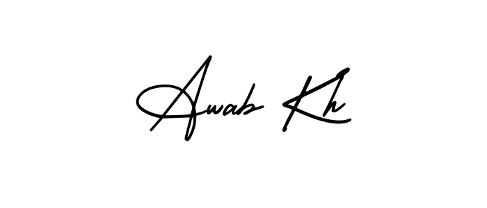 Make a short Awab Kh signature style. Manage your documents anywhere anytime using AmerikaSignatureDemo-Regular. Create and add eSignatures, submit forms, share and send files easily. Awab Kh signature style 3 images and pictures png