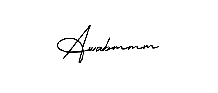You can use this online signature creator to create a handwritten signature for the name Awabmmm. This is the best online autograph maker. Awabmmm signature style 3 images and pictures png