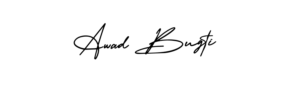 Make a short Awad Bugti signature style. Manage your documents anywhere anytime using AmerikaSignatureDemo-Regular. Create and add eSignatures, submit forms, share and send files easily. Awad Bugti signature style 3 images and pictures png