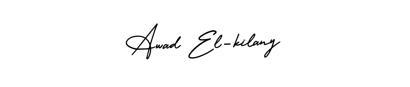 AmerikaSignatureDemo-Regular is a professional signature style that is perfect for those who want to add a touch of class to their signature. It is also a great choice for those who want to make their signature more unique. Get Awad El-kilany name to fancy signature for free. Awad El-kilany signature style 3 images and pictures png