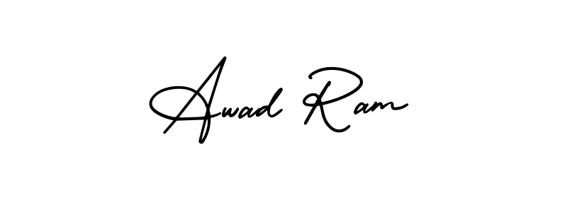 Make a short Awad Ram signature style. Manage your documents anywhere anytime using AmerikaSignatureDemo-Regular. Create and add eSignatures, submit forms, share and send files easily. Awad Ram signature style 3 images and pictures png