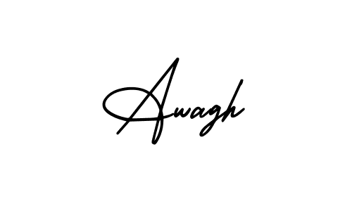 Best and Professional Signature Style for Awagh. AmerikaSignatureDemo-Regular Best Signature Style Collection. Awagh signature style 3 images and pictures png