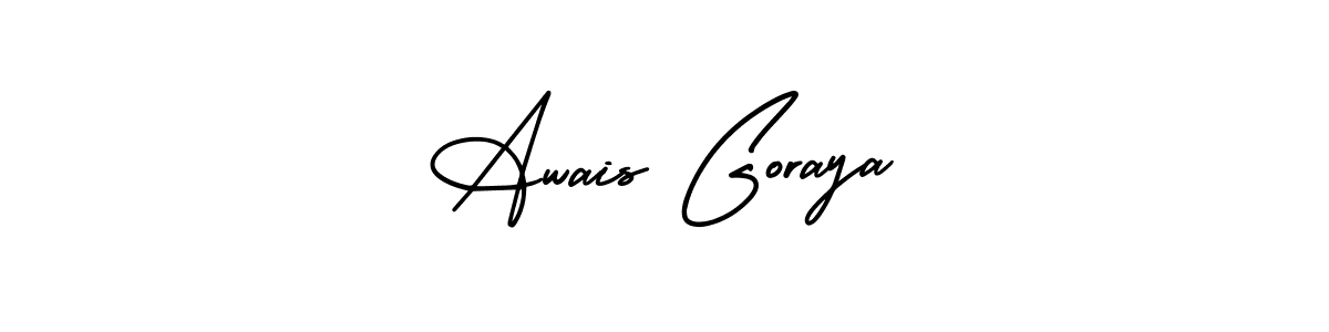 Make a beautiful signature design for name Awais Goraya. Use this online signature maker to create a handwritten signature for free. Awais Goraya signature style 3 images and pictures png