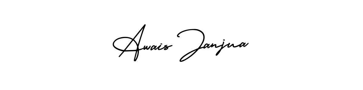 How to make Awais Janjua name signature. Use AmerikaSignatureDemo-Regular style for creating short signs online. This is the latest handwritten sign. Awais Janjua signature style 3 images and pictures png