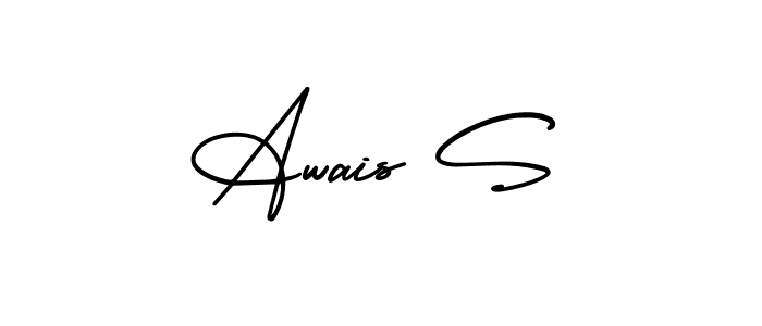 Make a beautiful signature design for name Awais S. Use this online signature maker to create a handwritten signature for free. Awais S signature style 3 images and pictures png