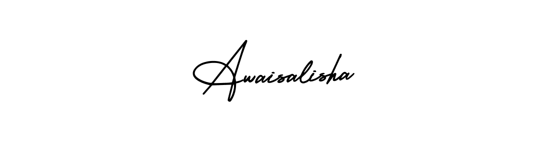 Also we have Awaisalisha name is the best signature style. Create professional handwritten signature collection using AmerikaSignatureDemo-Regular autograph style. Awaisalisha signature style 3 images and pictures png