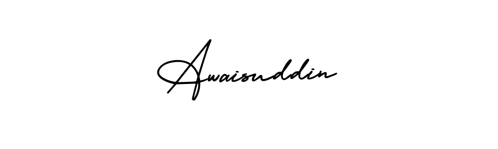 It looks lik you need a new signature style for name Awaisuddin. Design unique handwritten (AmerikaSignatureDemo-Regular) signature with our free signature maker in just a few clicks. Awaisuddin signature style 3 images and pictures png