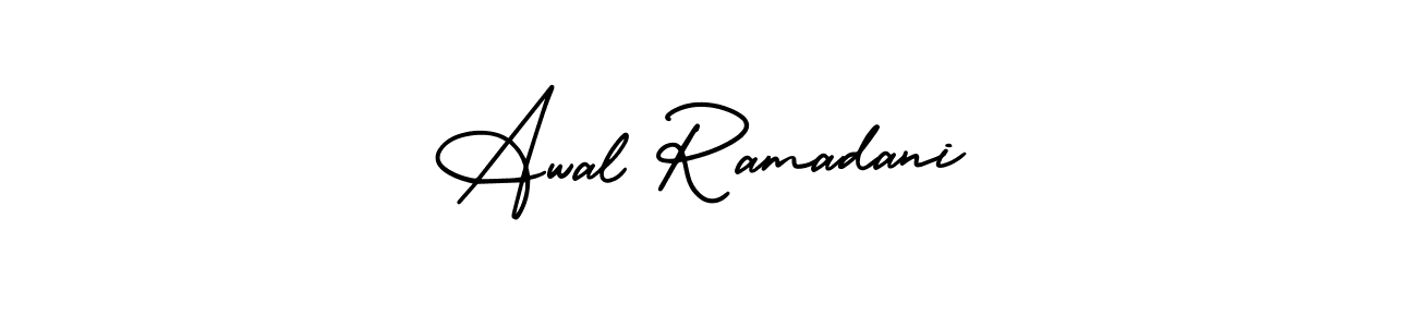 Make a beautiful signature design for name Awal Ramadani. Use this online signature maker to create a handwritten signature for free. Awal Ramadani signature style 3 images and pictures png