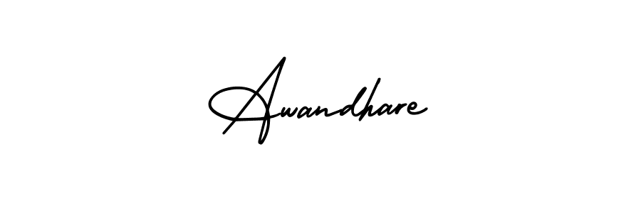 Design your own signature with our free online signature maker. With this signature software, you can create a handwritten (AmerikaSignatureDemo-Regular) signature for name Awandhare. Awandhare signature style 3 images and pictures png