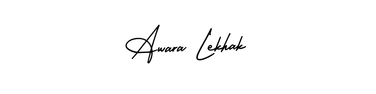 Create a beautiful signature design for name Awara Lekhak. With this signature (AmerikaSignatureDemo-Regular) fonts, you can make a handwritten signature for free. Awara Lekhak signature style 3 images and pictures png