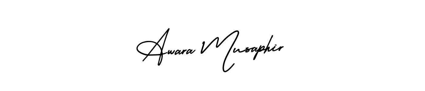 Also we have Awara Musaphir name is the best signature style. Create professional handwritten signature collection using AmerikaSignatureDemo-Regular autograph style. Awara Musaphir signature style 3 images and pictures png