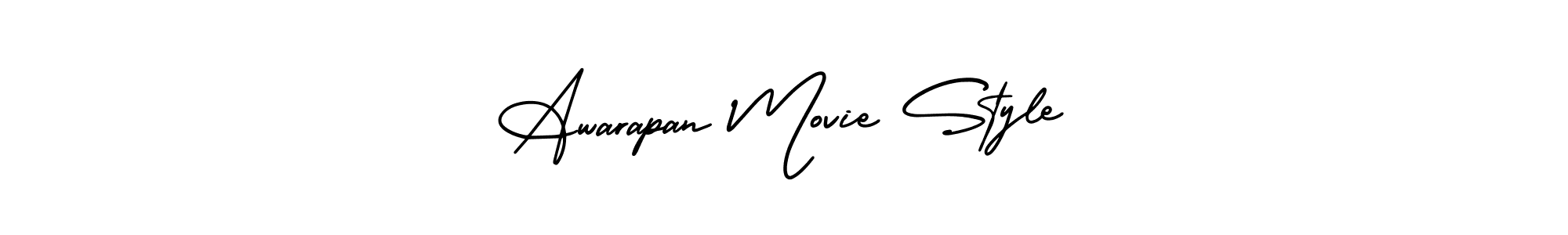 How to Draw Awarapan Movie Style signature style? AmerikaSignatureDemo-Regular is a latest design signature styles for name Awarapan Movie Style. Awarapan Movie Style signature style 3 images and pictures png