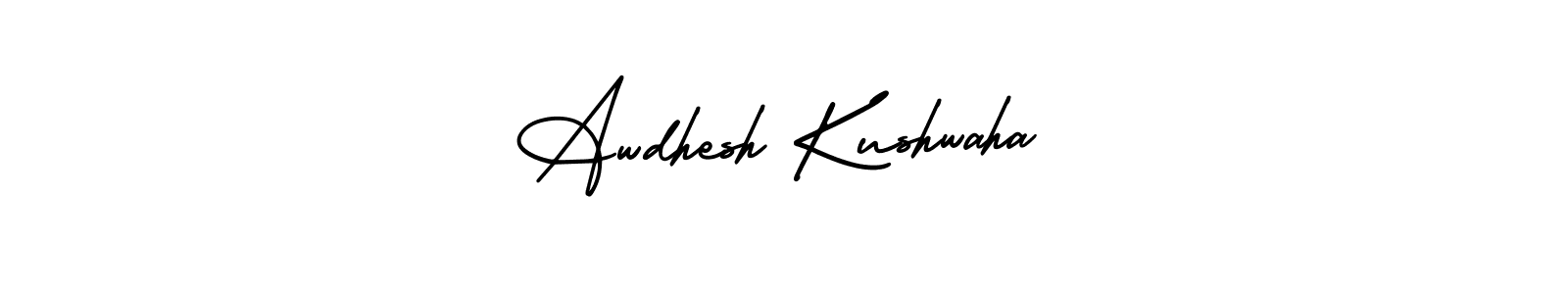 You should practise on your own different ways (AmerikaSignatureDemo-Regular) to write your name (Awdhesh Kushwaha) in signature. don't let someone else do it for you. Awdhesh Kushwaha signature style 3 images and pictures png