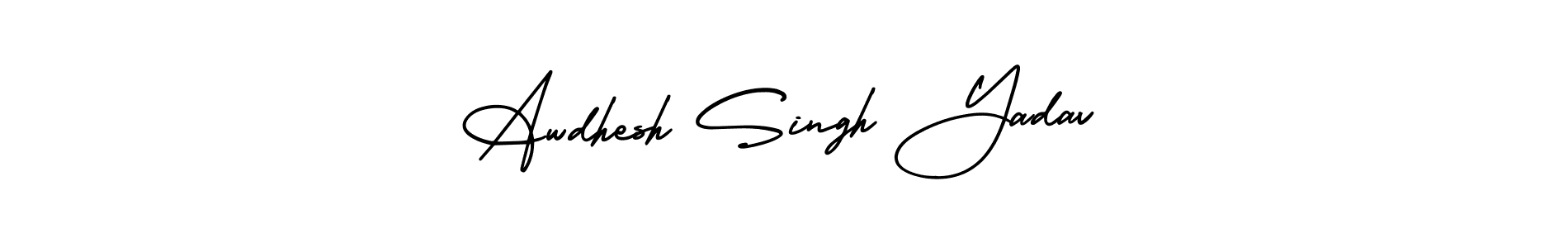 How to make Awdhesh Singh Yadav signature? AmerikaSignatureDemo-Regular is a professional autograph style. Create handwritten signature for Awdhesh Singh Yadav name. Awdhesh Singh Yadav signature style 3 images and pictures png