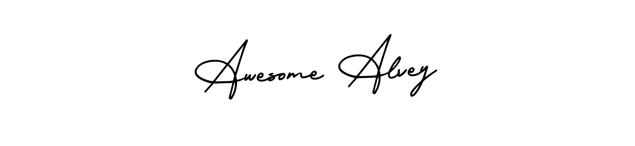 Make a beautiful signature design for name Awesome Alvey. Use this online signature maker to create a handwritten signature for free. Awesome Alvey signature style 3 images and pictures png