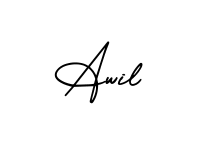 It looks lik you need a new signature style for name Awil. Design unique handwritten (AmerikaSignatureDemo-Regular) signature with our free signature maker in just a few clicks. Awil signature style 3 images and pictures png