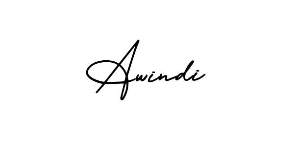 Awindi stylish signature style. Best Handwritten Sign (AmerikaSignatureDemo-Regular) for my name. Handwritten Signature Collection Ideas for my name Awindi. Awindi signature style 3 images and pictures png