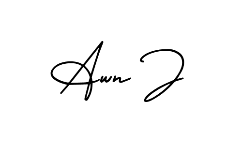 Once you've used our free online signature maker to create your best signature AmerikaSignatureDemo-Regular style, it's time to enjoy all of the benefits that Awn J name signing documents. Awn J signature style 3 images and pictures png