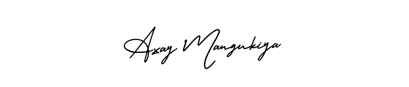 Similarly AmerikaSignatureDemo-Regular is the best handwritten signature design. Signature creator online .You can use it as an online autograph creator for name Axay Mangukiya. Axay Mangukiya signature style 3 images and pictures png