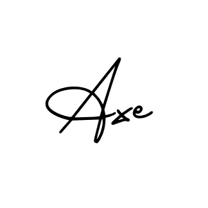 You should practise on your own different ways (AmerikaSignatureDemo-Regular) to write your name (Axe) in signature. don't let someone else do it for you. Axe signature style 3 images and pictures png