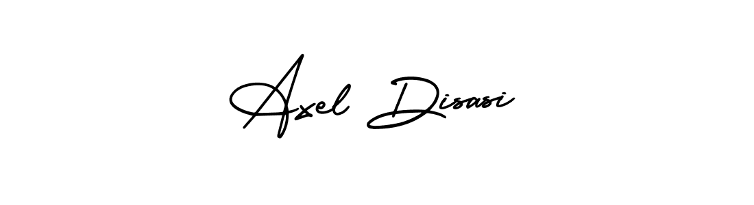 You should practise on your own different ways (AmerikaSignatureDemo-Regular) to write your name (Axel Disasi) in signature. don't let someone else do it for you. Axel Disasi signature style 3 images and pictures png