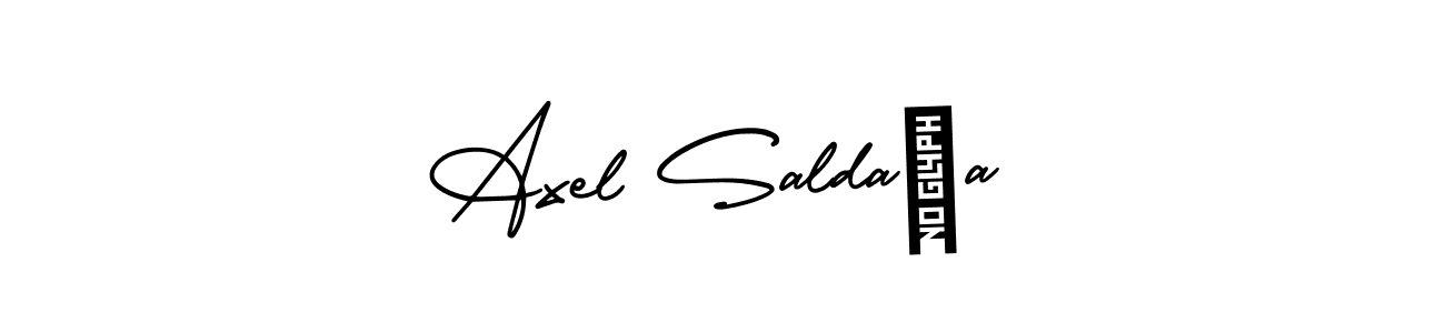 Use a signature maker to create a handwritten signature online. With this signature software, you can design (AmerikaSignatureDemo-Regular) your own signature for name Axel Saldaña. Axel Saldaña signature style 3 images and pictures png