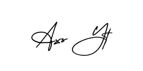 The best way (AmerikaSignatureDemo-Regular) to make a short signature is to pick only two or three words in your name. The name Axs Yt include a total of six letters. For converting this name. Axs Yt signature style 3 images and pictures png