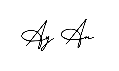 Best and Professional Signature Style for Ay An. AmerikaSignatureDemo-Regular Best Signature Style Collection. Ay An signature style 3 images and pictures png