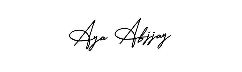 Create a beautiful signature design for name Aya Afjjay. With this signature (AmerikaSignatureDemo-Regular) fonts, you can make a handwritten signature for free. Aya Afjjay signature style 3 images and pictures png