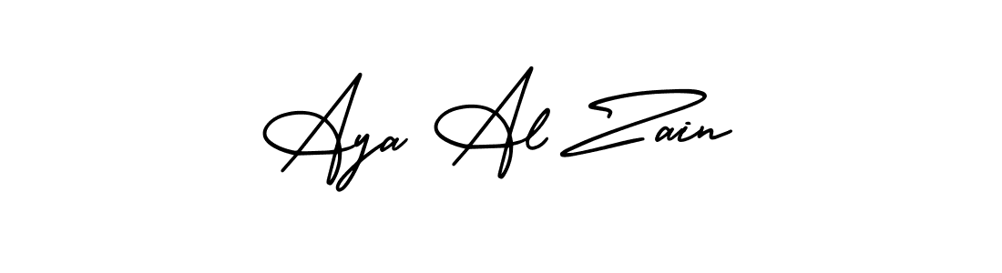 Also we have Aya Al Zain name is the best signature style. Create professional handwritten signature collection using AmerikaSignatureDemo-Regular autograph style. Aya Al Zain signature style 3 images and pictures png