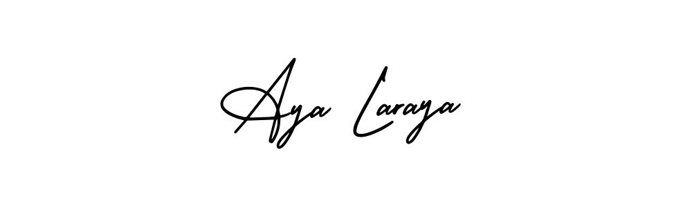 It looks lik you need a new signature style for name Aya Laraya. Design unique handwritten (AmerikaSignatureDemo-Regular) signature with our free signature maker in just a few clicks. Aya Laraya signature style 3 images and pictures png