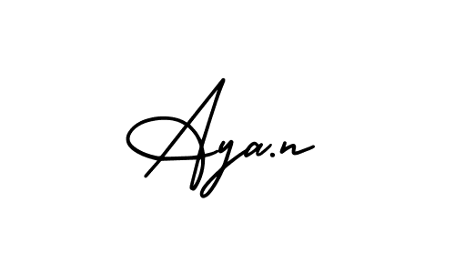 You can use this online signature creator to create a handwritten signature for the name Aya.n. This is the best online autograph maker. Aya.n signature style 3 images and pictures png