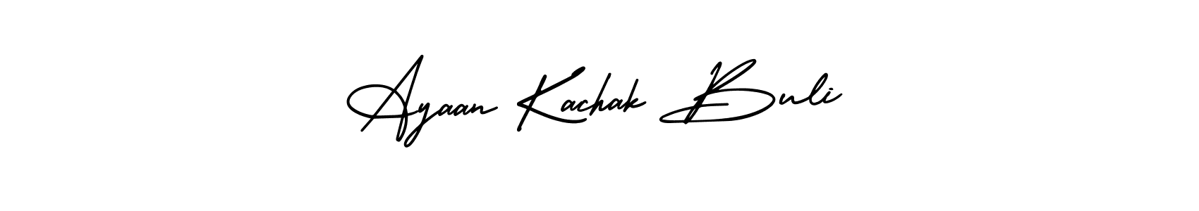 How to make Ayaan Kachak Buli signature? AmerikaSignatureDemo-Regular is a professional autograph style. Create handwritten signature for Ayaan Kachak Buli name. Ayaan Kachak Buli signature style 3 images and pictures png